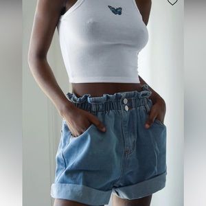 Princess Polly paper bag shorts